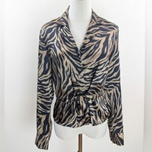 Jones New York Women's Size Small Animal Print Blouse